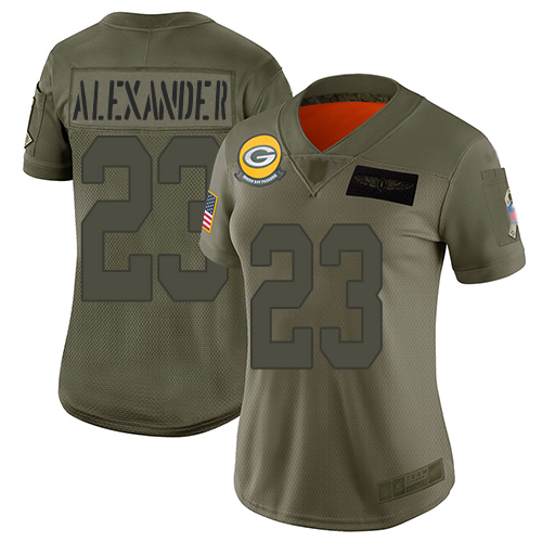 Nike Packers #23 Jaire Alexander Camo Women's Stitched NFL Limited 2019 Salute to Service Jersey Nike Packers #23 Jaire Alexander Camo Women's Stitched NFL Limited 2019 Salute to Service Jersey