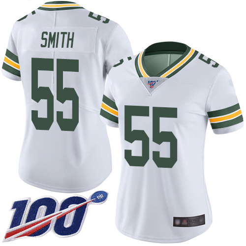 Nike Packers #55 Za'Darius Smith White Women's Stitched NFL 100th Season Vapor Limited Jersey Nike Packers #55 Za'Darius Smith White Women's Stitched NFL 100th Season Vapor Limited Jersey