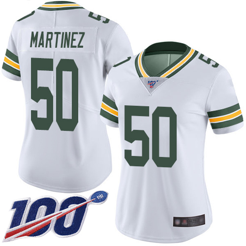 Nike Packers #50 Blake Martinez White Women's Stitched NFL 100th Season Vapor Limited Jersey Nike Packers #50 Blake Martinez White Women's Stitched NFL 100th Season Vapor Limited Jersey