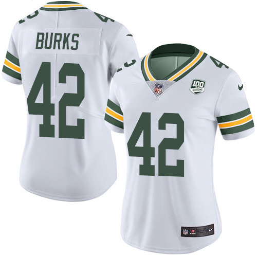 Nike Packers #42 Oren Burks White Women's 100th Season Stitched NFL Vapor Untouchable Limited Jersey Nike Packers #42 Oren Burks White Women's 100th Season Stitched NFL Vapor Untouchable Limited Jersey