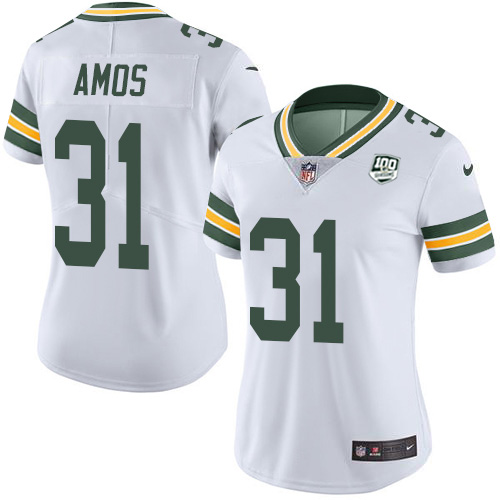 Nike Packers #31 Adrian Amos White Women's 100th Season Stitched NFL Vapor Untouchable Limited Jersey Nike Packers #31 Adrian Amos White Women's 100th Season Stitched NFL Vapor Untouchable Limited Jersey