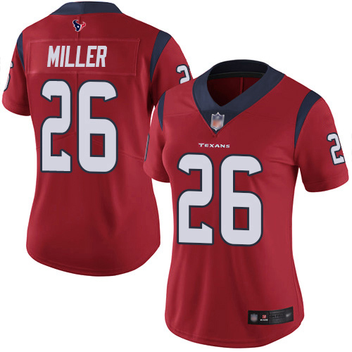 Nike Texans #26 Lamar Miller Red Alternate Women's Stitched NFL Vapor Untouchable Limited Jersey Nike Texans #26 Lamar Miller Red Alternate Women's Stitched NFL Vapor Untouchable Limited Jersey