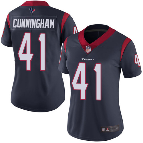 Nike Texans #41 Zach Cunningham Navy Blue Team Color Women's Stitched NFL Vapor Untouchable Limited Jersey Nike Texans #41 Zach Cunningham Navy Blue Team Color Women's Stitched NFL Vapor Untouchable Limited Jersey