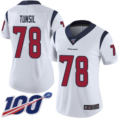 Nike Texans #78 Laremy Tunsil White Women's Stitched NFL 100th Season Vapor Untouchable Limited Jersey Nike Texans #78 Laremy Tunsil White Women's Stitched NFL 100th Season Vapor Untouchable Limited Jersey