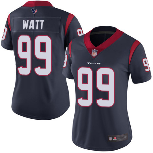 Nike Texans #99 J.J. Watt Navy Blue Team Color Women's Stitched NFL Vapor Untouchable Limited Jersey Nike Texans #99 J.J. Watt Navy Blue Team Color Women's Stitched NFL Vapor Untouchable Limited Jersey