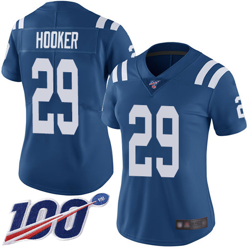 Nike Colts #29 Malik Hooker Royal Blue Team Color Women's Stitched NFL 100th Season Vapor Limited Jersey Nike Colts #29 Malik Hooker Royal Blue Team Color Women's Stitched NFL 100th Season Vapor Limited Jersey