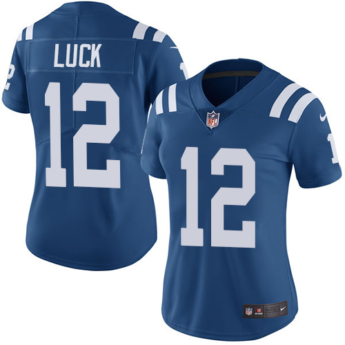 Nike Colts #12 Andrew Luck Royal Blue Team Color Women's Stitched NFL Vapor Untouchable Limited Jersey Nike Colts #12 Andrew Luck Royal Blue Team Color Women's Stitched NFL Vapor Untouchable Limited Jersey