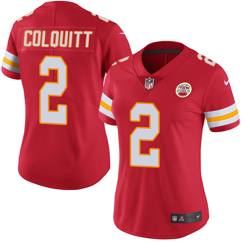 Nike Chiefs #2 Dustin Colquitt Red Team Color Women's Stitched NFL Vapor Untouchable Limited Jersey Nike Chiefs #2 Dustin Colquitt Red Team Color Women's Stitched NFL Vapor Untouchable Limited Jersey