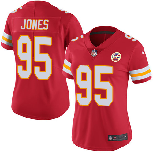 Nike Chiefs #95 Chris Jones Red Team Color Women's Stitched NFL Vapor Untouchable Limited Jersey Nike Chiefs #95 Chris Jones Red Team Color Women's Stitched NFL Vapor Untouchable Limited Jersey