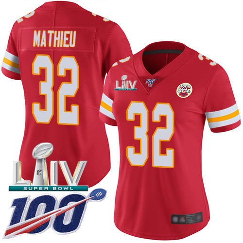 Nike Chiefs #32 Tyrann Mathieu Red Super Bowl LIV 2020 Team Color Women's Stitched NFL 100th Season Vapor Untouchable Limited Jersey Nike Chiefs #32 Tyrann Mathieu Red Super Bowl LIV 2020 Team Color Women's Stitched NFL 100th Season Vapor Untouchable Limited Jersey