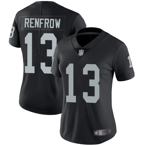 Nike Raiders #13 Hunter Renfrow Black Team Color Women's Stitched NFL Vapor Untouchable Limited Jersey Nike Raiders #13 Hunter Renfrow Black Team Color Women's Stitched NFL Vapor Untouchable Limited Jersey