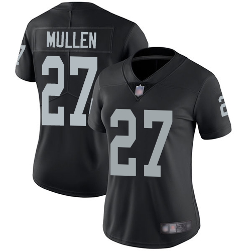 Nike Raiders #27 Trayvon Mullen Black Team Color Women's Stitched NFL Vapor Untouchable Limited Jersey Nike Raiders #27 Trayvon Mullen Black Team Color Women's Stitched NFL Vapor Untouchable Limited Jersey