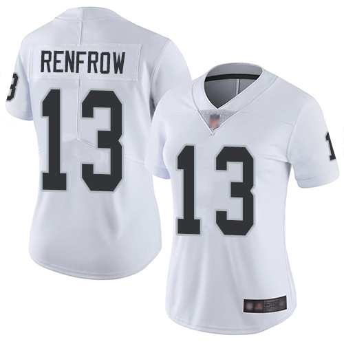 Nike Raiders #13 Hunter Renfrow White Women's Stitched NFL Vapor Untouchable Limited Jersey Nike Raiders #13 Hunter Renfrow White Women's Stitched NFL Vapor Untouchable Limited Jersey