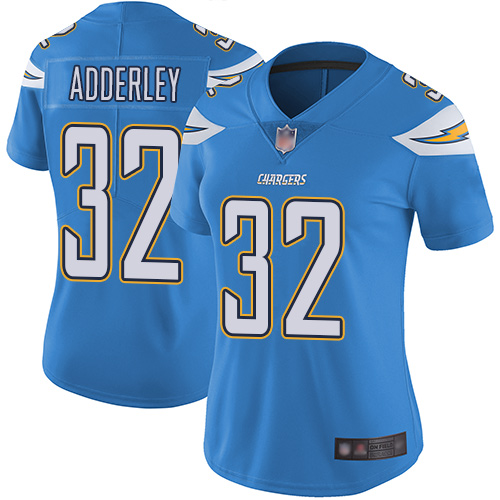 Nike Chargers #32 Nasir Adderley Electric Blue Alternate Women's Stitched NFL Vapor Untouchable Limited Jersey Nike Chargers #32 Nasir Adderley Electric Blue Alternate Women's Stitched NFL Vapor Untouchable Limited Jersey
