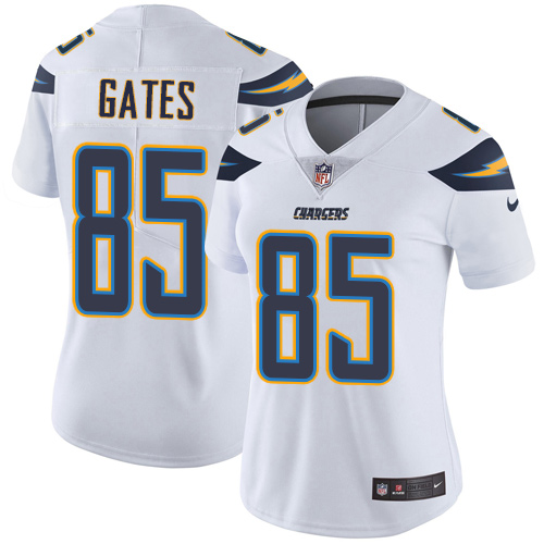 Nike Chargers #85 Antonio Gates White Women's Stitched NFL Vapor Untouchable Limited Jersey Nike Chargers #85 Antonio Gates White Women's Stitched NFL Vapor Untouchable Limited Jersey