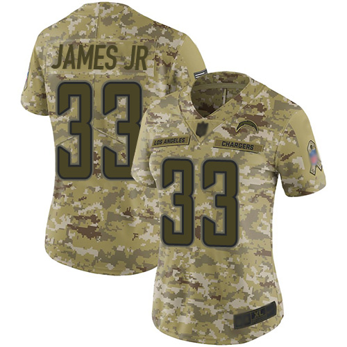 Nike Chargers #33 Derwin James Jr Camo Women's Stitched NFL Limited 2018 Salute to Service Jersey Nike Chargers #33 Derwin James Jr Camo Women's Stitched NFL Limited 2018 Salute to Service Jersey