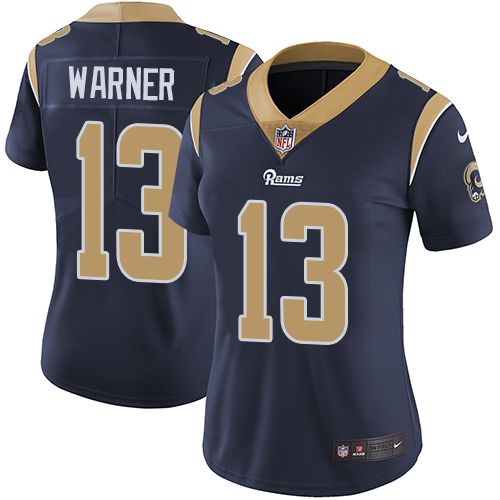 Nike Rams #13 Kurt Warner Navy Blue Team Color Women's Stitched NFL Vapor Untouchable Limited Jersey Nike Rams #13 Kurt Warner Navy Blue Team Color Women's Stitched NFL Vapor Untouchable Limited Jersey