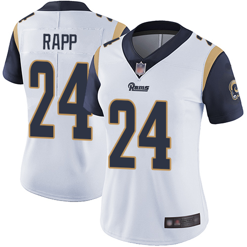 Nike Rams #24 Taylor Rapp White Women's Stitched NFL Vapor Untouchable Limited Jersey Nike Rams #24 Taylor Rapp White Women's Stitched NFL Vapor Untouchable Limited Jersey