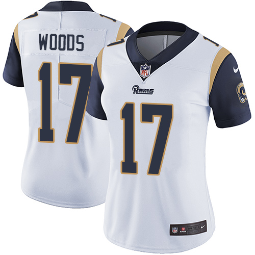 Nike Rams #17 Robert Woods White Women's Stitched NFL Vapor Untouchable Limited Jersey Nike Rams #17 Robert Woods White Women's Stitched NFL Vapor Untouchable Limited Jersey