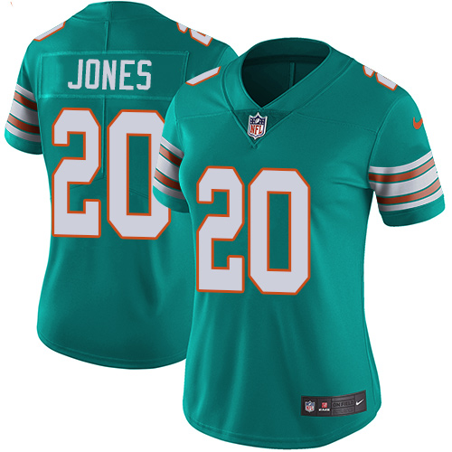 Nike Dolphins #20 Reshad Jones Aqua Green Alternate Women's Stitched NFL Vapor Untouchable Limited Jersey Nike Dolphins #20 Reshad Jones Aqua Green Alternate Women's Stitched NFL Vapor Untouchable Limited Jersey