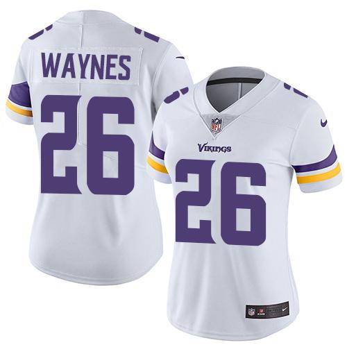 Nike Vikings #26 Trae Waynes White Women's Stitched NFL Vapor Untouchable Limited Jersey Nike Vikings #26 Trae Waynes White Women's Stitched NFL Vapor Untouchable Limited Jersey