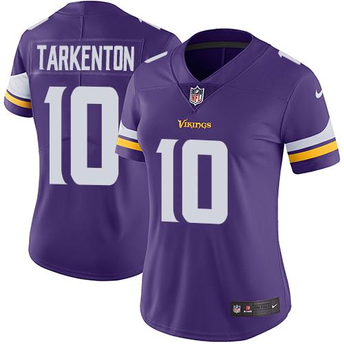 Nike Vikings #10 Fran Tarkenton Purple Team Color Women's Stitched NFL Vapor Untouchable Limited Jersey Nike Vikings #10 Fran Tarkenton Purple Team Color Women's Stitched NFL Vapor Untouchable Limited Jersey