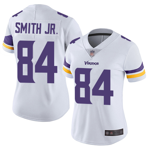 Nike Vikings #84 Irv Smith Jr. White Women's Stitched NFL Vapor Untouchable Limited Jersey Nike Vikings #84 Irv Smith Jr. White Women's Stitched NFL Vapor Untouchable Limited Jersey