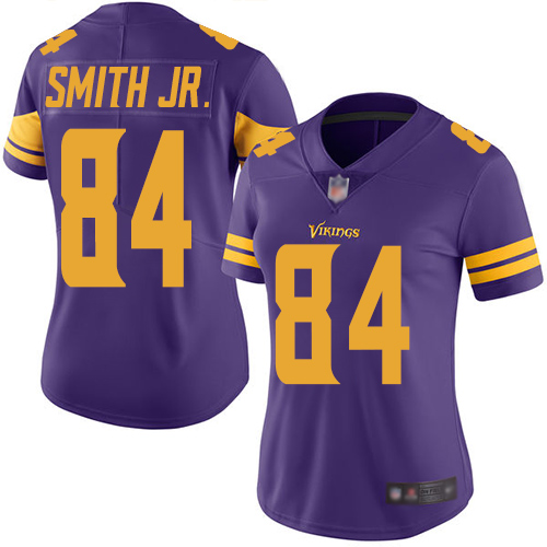 Nike Vikings #84 Irv Smith Jr. Purple Women's Stitched NFL Limited Rush Jersey Nike Vikings #84 Irv Smith Jr. Purple Women's Stitched NFL Limited Rush Jersey