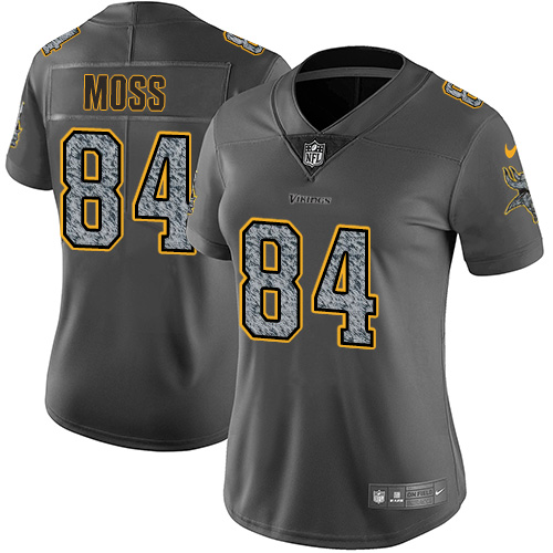Nike Vikings #84 Randy Moss Gray Static Women's Stitched NFL Vapor Untouchable Limited Jersey Nike Vikings #84 Randy Moss Gray Static Women's Stitched NFL Vapor Untouchable Limited Jersey
