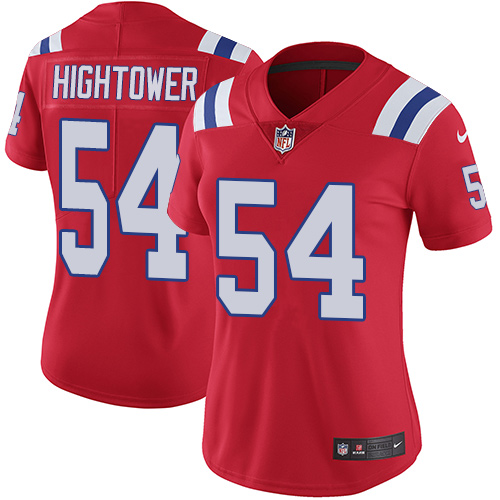 Nike Patriots #54 Dont'a Hightower Red Alternate Women's Stitched NFL Vapor Untouchable Limited Jersey Nike Patriots #54 Dont'a Hightower Red Alternate Women's Stitched NFL Vapor Untouchable Limited Jersey