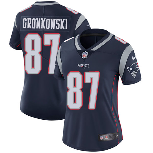 Nike Patriots #87 Rob Gronkowski Navy Blue Team Color Women's Stitched NFL Vapor Untouchable Limited Jersey Nike Patriots #87 Rob Gronkowski Navy Blue Team Color Women's Stitched NFL Vapor Untouchable Limited Jersey