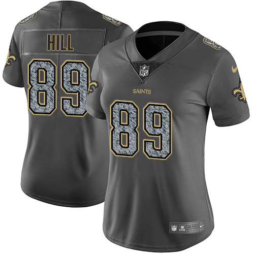 Nike Saints #89 Josh Hill Gray Static Women's Stitched NFL Vapor Untouchable Limited Jersey Nike Saints #89 Josh Hill Gray Static Women's Stitched NFL Vapor Untouchable Limited Jersey