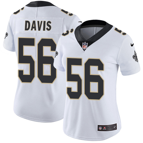 Nike Saints #56 DeMario Davis White Women's Stitched NFL Vapor Untouchable Limited Jersey Nike Saints #56 DeMario Davis White Women's Stitched NFL Vapor Untouchable Limited Jersey