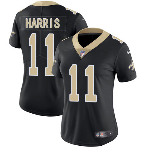 Nike Saints #11 Deonte Harris Black Team Color Women's Stitched NFL Vapor Untouchable Limited Jersey Nike Saints #11 Deonte Harris Black Team Color Women's Stitched NFL Vapor Untouchable Limited Jersey