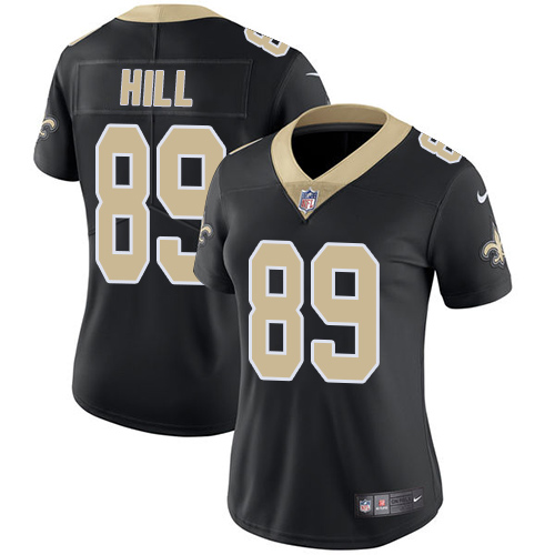 Nike Saints #89 Josh Hill Black Team Color Women's Stitched NFL Vapor Untouchable Limited Jersey Nike Saints #89 Josh Hill Black Team Color Women's Stitched NFL Vapor Untouchable Limited Jersey