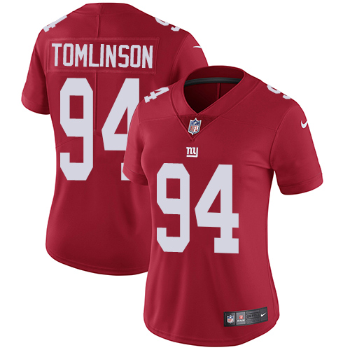 Nike Giants #94 Dalvin Tomlinson Red Alternate Women's Stitched NFL Vapor Untouchable Limited Jersey Nike Giants #94 Dalvin Tomlinson Red Alternate Women's Stitched NFL Vapor Untouchable Limited Jersey