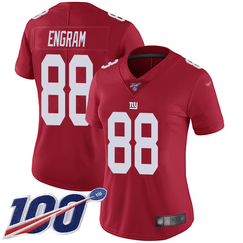 Nike Giants #88 Evan Engram Red Alternate Women's Stitched NFL 100th Season Vapor Limited Jersey Nike Giants #88 Evan Engram Red Alternate Women's Stitched NFL 100th Season Vapor Limited Jersey