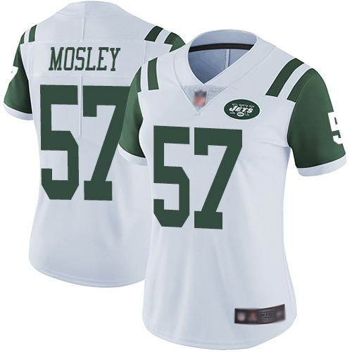 Nike Jets #57 C.J. Mosley White Women's Stitched NFL Vapor Untouchable Limited Jersey Nike Jets #57 C.J. Mosley White Women's Stitched NFL Vapor Untouchable Limited Jersey