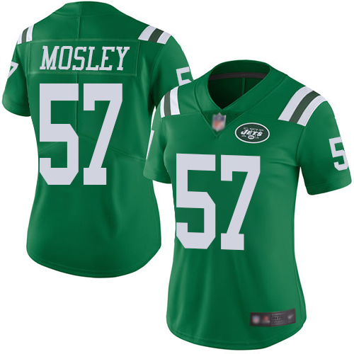 Nike Jets #57 C.J. Mosley Green Women's Stitched NFL Limited Rush Jersey Nike Jets #57 C.J. Mosley Green Women's Stitched NFL Limited Rush Jersey