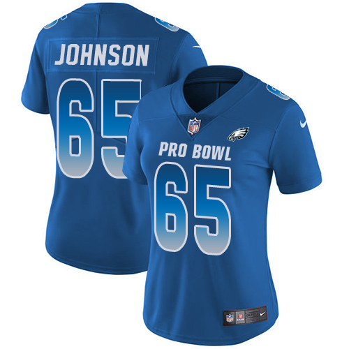 Nike Eagles #65 Lane Johnson Royal Women's Stitched NFL Limited NFC 2019 Pro Bowl Jersey Nike Eagles #65 Lane Johnson Royal Women's Stitched NFL Limited NFC 2019 Pro Bowl Jersey