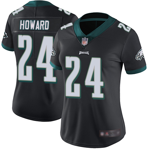 Nike Eagles #24 Jordan Howard Black Alternate Women's Stitched NFL Vapor Untouchable Limited Jersey Nike Eagles #24 Jordan Howard Black Alternate Women's Stitched NFL Vapor Untouchable Limited Jersey