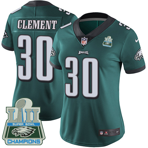 Nike Eagles #30 Corey Clement Midnight Green Team Color Super Bowl LII Champions Women's Stitched NFL Vapor Untouchable Limited Jersey Nike Eagles #30 Corey Clement Midnight Green Team Color Super Bowl LII Champions Women's Stitched NFL Vapor Untouchable Limited Jersey