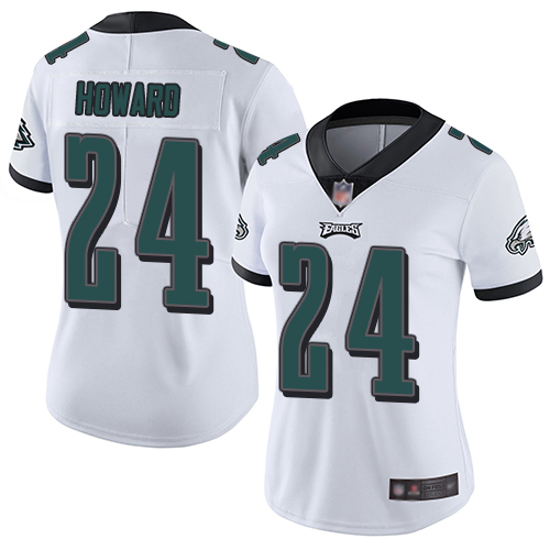 Nike Eagles #24 Jordan Howard White Women's Stitched NFL Vapor Untouchable Limited Jersey Nike Eagles #24 Jordan Howard White Women's Stitched NFL Vapor Untouchable Limited Jersey