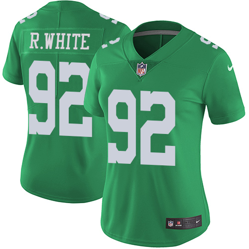 Nike Eagles #92 Reggie White Green Women's Stitched NFL Limited Rush Jersey Nike Eagles #92 Reggie White Green Women's Stitched NFL Limited Rush Jersey