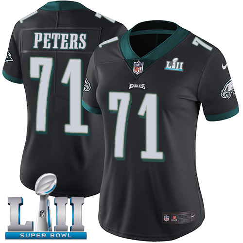 Nike Eagles #71 Jason Peters Black Alternate Super Bowl LII Women's Stitched NFL Vapor Untouchable Limited Jersey Nike Eagles #71 Jason Peters Black Alternate Super Bowl LII Women's Stitched NFL Vapor Untouchable Limited Jersey