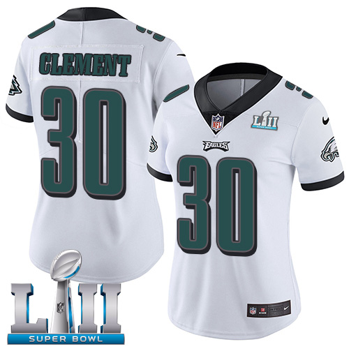 Nike Eagles #30 Corey Clement White Super Bowl LII Women's Stitched NFL Vapor Untouchable Limited Jersey Nike Eagles #30 Corey Clement White Super Bowl LII Women's Stitched NFL Vapor Untouchable Limited Jersey