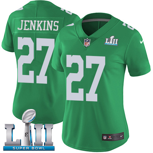 Nike Eagles #27 Malcolm Jenkins Green Super Bowl LII Women's Stitched NFL Limited Rush Jersey Nike Eagles #27 Malcolm Jenkins Green Super Bowl LII Women's Stitched NFL Limited Rush Jersey