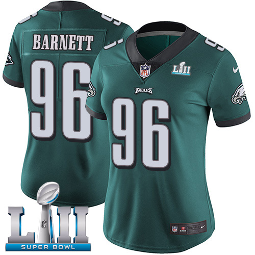Nike Eagles #96 Derek Barnett Midnight Green Team Color Super Bowl LII Women's Stitched NFL Vapor Untouchable Limited Jersey Nike Eagles #96 Derek Barnett Midnight Green Team Color Super Bowl LII Women's Stitched NFL Vapor Untouchable Limited Jersey