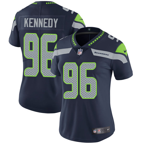 Nike Seahawks #96 Cortez Kennedy Steel Blue Team Color Women's Stitched NFL Vapor Untouchable Limited Jersey Nike Seahawks #96 Cortez Kennedy Steel Blue Team Color Women's Stitched NFL Vapor Untouchable Limited Jersey