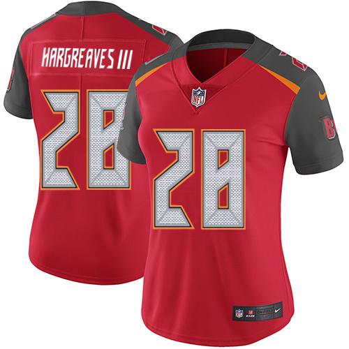 Nike Buccaneers #28 Vernon Hargreaves III Red Team Color Women's Stitched NFL Vapor Untouchable Limited Jersey Nike Buccaneers #28 Vernon Hargreaves III Red Team Color Women's Stitched NFL Vapor Untouchable Limited Jersey